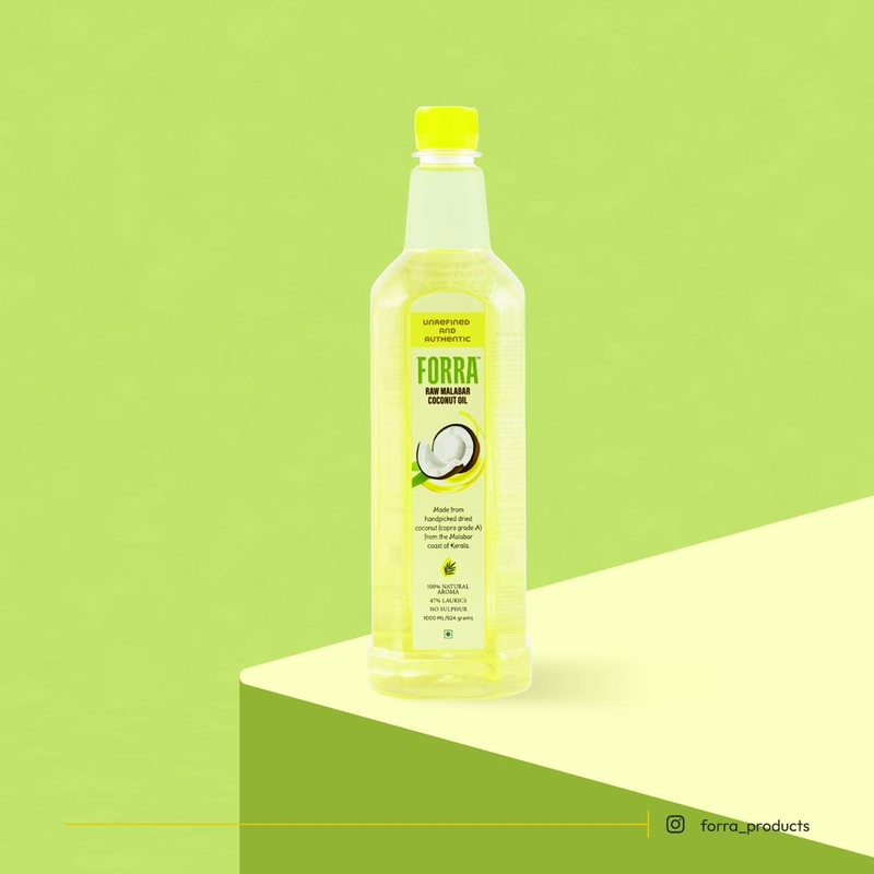 Forra Malabar coconut oil — roasted and raw